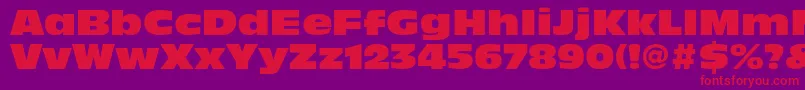 AntiqueolivestdNord Font – Red Fonts on Purple Background