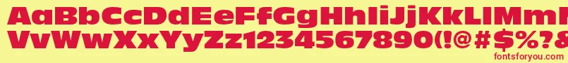 AntiqueolivestdNord Font – Red Fonts on Yellow Background