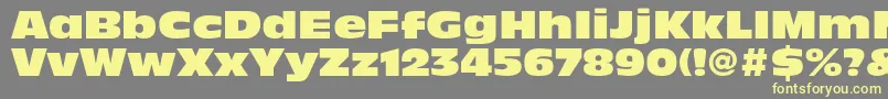 AntiqueolivestdNord-fontti – keltaiset fontit harmaalla taustalla