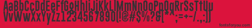 GoboldLowplus Font – Black Fonts on Red Background