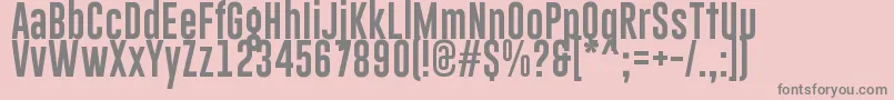 GoboldLowplus Font – Gray Fonts on Pink Background