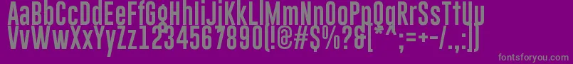 GoboldLowplus Font – Gray Fonts on Purple Background