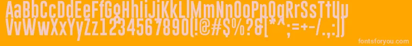 GoboldLowplus Font – Pink Fonts on Orange Background