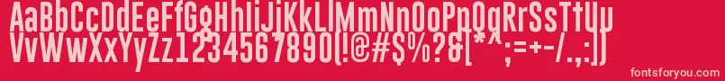 GoboldLowplus Font – Pink Fonts on Red Background
