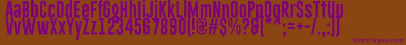 GoboldLowplus Font – Purple Fonts on Brown Background