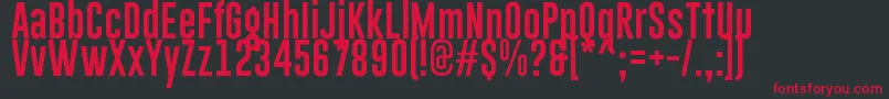 GoboldLowplus Font – Red Fonts on Black Background