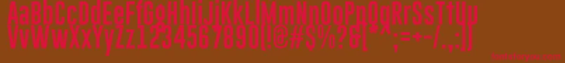 GoboldLowplus Font – Red Fonts on Brown Background