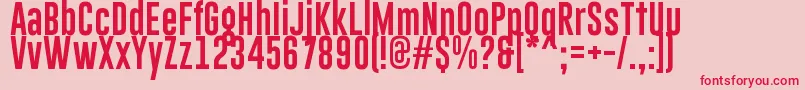 GoboldLowplus Font – Red Fonts on Pink Background