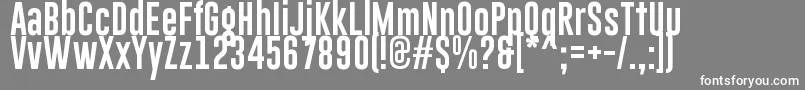 GoboldLowplus Font – White Fonts on Gray Background