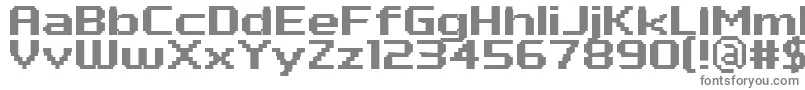 フォントPfTempestaSevenExtendedBold – 白い背景に灰色の文字