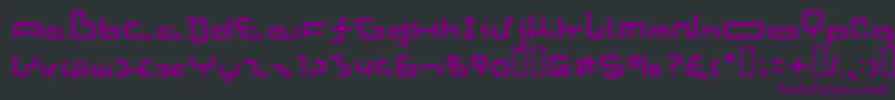LvdcMirinda Font – Purple Fonts on Black Background