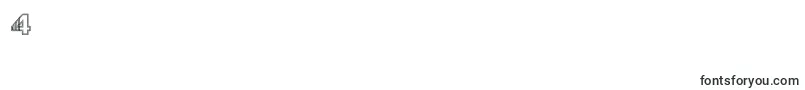 フォントSlicedIron – フォント数字4