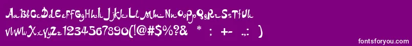 Arab3end Font – White Fonts on Purple Background