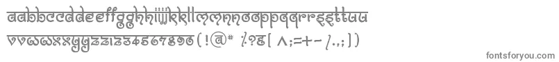 BitlingmokshRegular Font – Gray Fonts on White Background