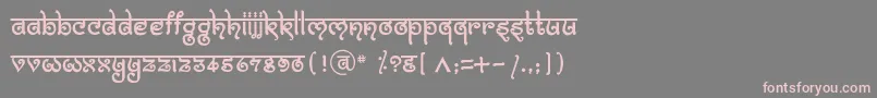 BitlingmokshRegular Font – Pink Fonts on Gray Background