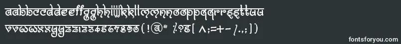 フォントBitlingmokshRegular – 白い文字