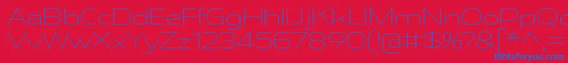 More about AthabascaExEl Font AthabascaExEl Font – Blue Fonts on Red Background