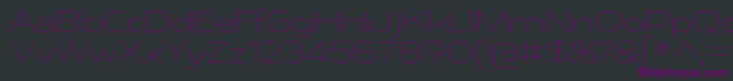 AthabascaExEl Font – Purple Fonts on Black Background