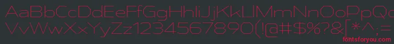 AthabascaExEl Font – Red Fonts on Black Background