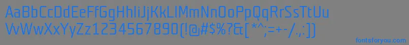 Teutonmager Font – Blue Fonts on Gray Background