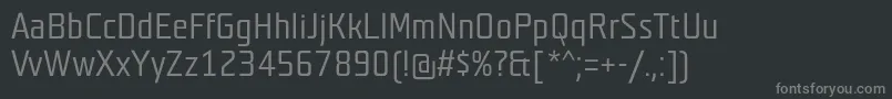 Teutonmager Font – Gray Fonts on Black Background