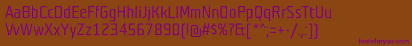 Teutonmager Font – Purple Fonts on Brown Background