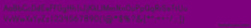 PrintBoldOt-fontti – mustat fontit violetilla taustalla