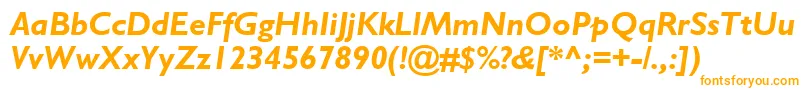 GillSansBoldItalic Font – Orange Fonts