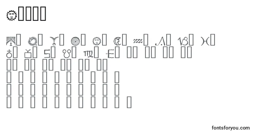 Шрифт Essed – алфавит, цифры, специальные символы