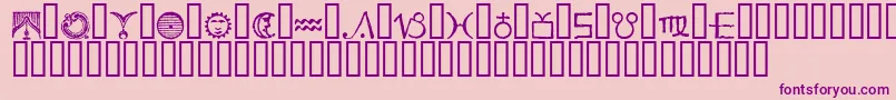 Essed Font – Purple Fonts on Pink Background