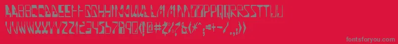 Quinolin Font – Gray Fonts on Red Background