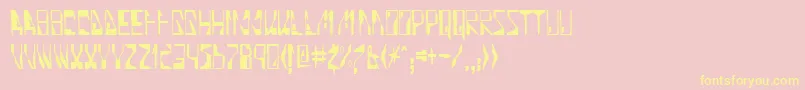 Quinolin Font – Yellow Fonts on Pink Background