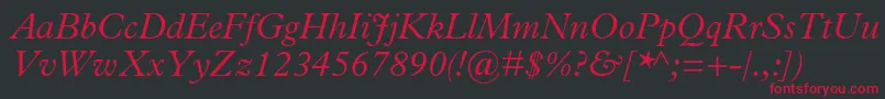 fuente PlantinstdLightitalic – Fuentes Rojas Sobre Fondo Negro