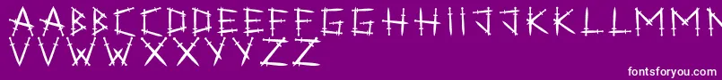 Swordlings Font – White Fonts on Purple Background
