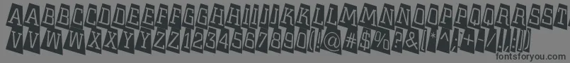 ACitynovattlcmtwlt Font – Black Fonts on Gray Background