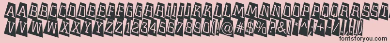 ACitynovattlcmtwlt Font – Black Fonts on Pink Background