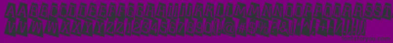フォントACitynovattlcmtwlt – 紫の背景に黒い文字