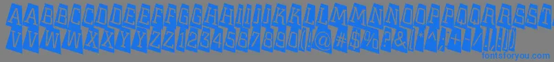 ACitynovattlcmtwlt-fontti – siniset fontit harmaalla taustalla