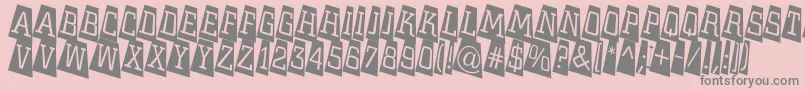 フォントACitynovattlcmtwlt – ピンクの背景に灰色の文字
