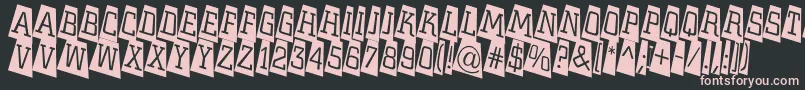 ACitynovattlcmtwlt Font – Pink Fonts on Black Background