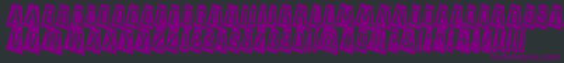 ACitynovattlcmtwlt Font – Purple Fonts on Black Background