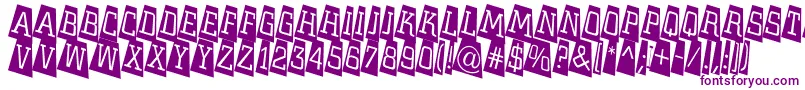 ACitynovattlcmtwlt-fontti – violetit fontit valkoisella taustalla