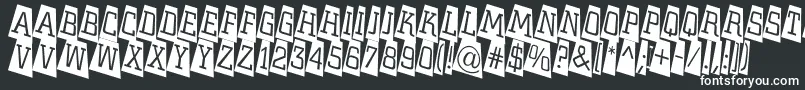 ACitynovattlcmtwlt Font – White Fonts on Black Background