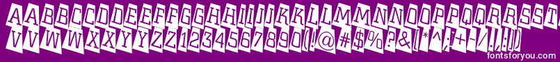ACitynovattlcmtwlt Font – White Fonts on Purple Background
