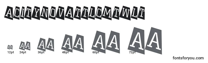 ACitynovattlcmtwlt Font Sizes