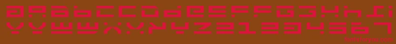 Rockte Font – Red Fonts on Brown Background