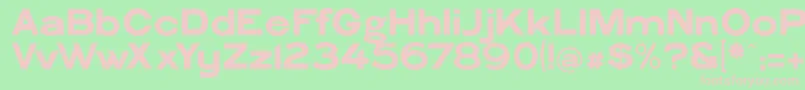 PhiladelphianGothic Font – Pink Fonts on Green Background