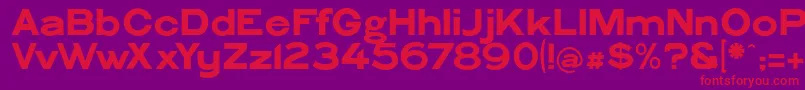 PhiladelphianGothic Font – Red Fonts on Purple Background