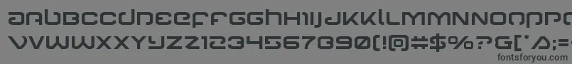 フォントGunrunner – 黒い文字の灰色の背景