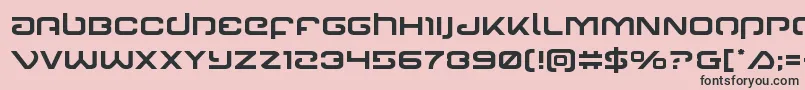 Gunrunner Font – Black Fonts on Pink Background